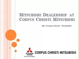 Mitsubishi Dealership at Corpus Christi Mitsubishi