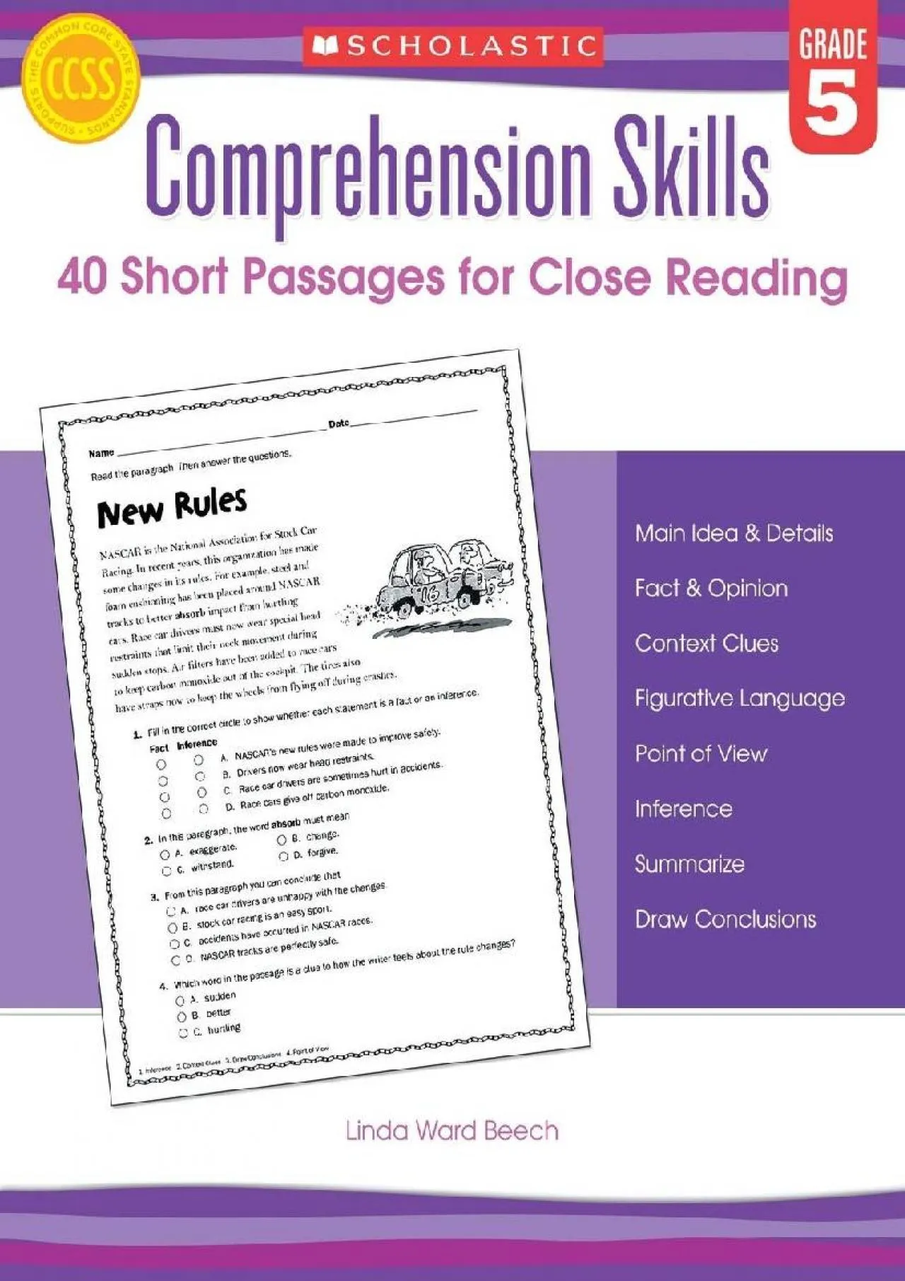 PDF-[DOWNLOAD] - Comprehension Skills: Short Passages for Close Reading: Grade 5