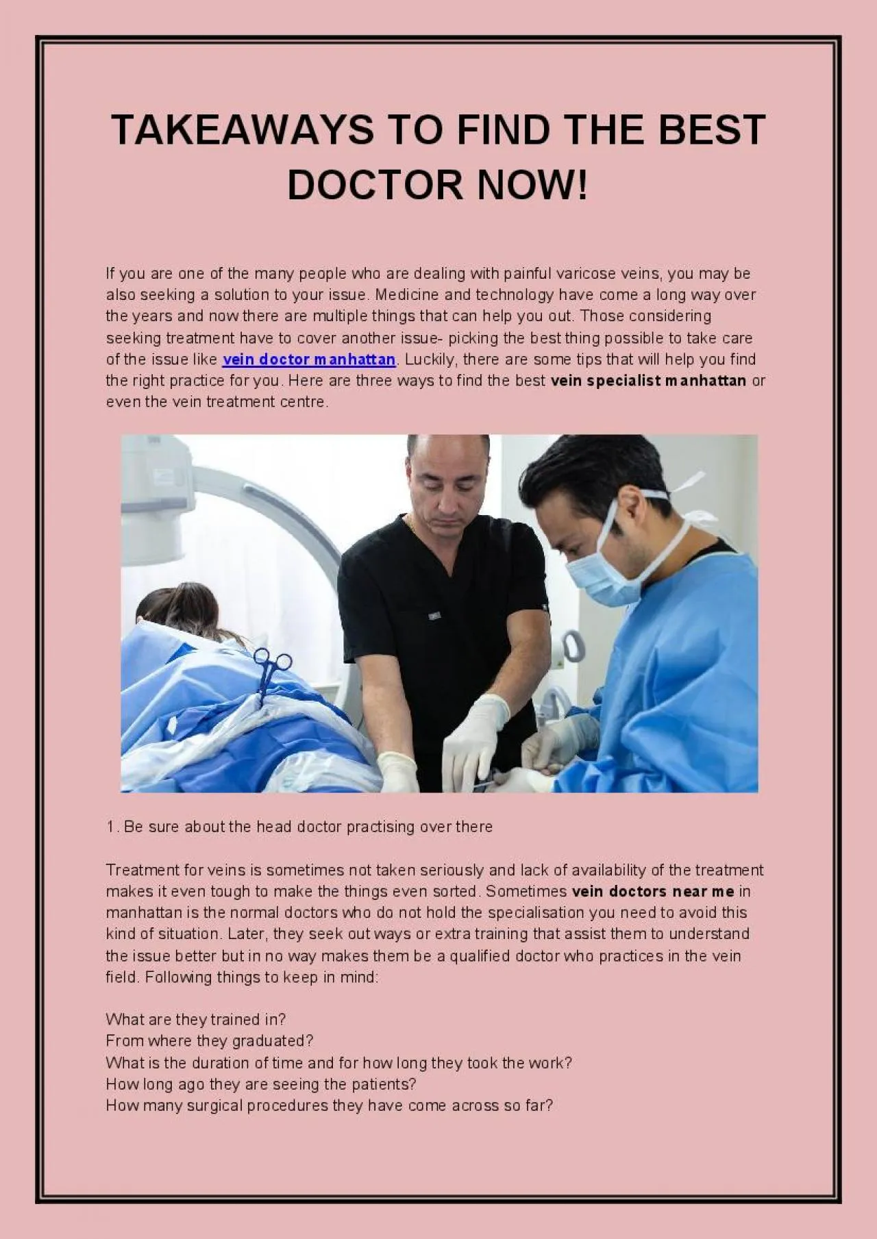 PDF-TAKEAWAYS TO FIND THE BEST DOCTOR NOW