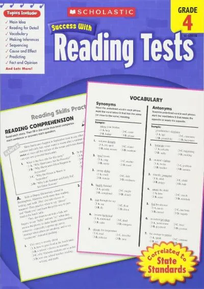 [READ] -  Scholastic Success With Reading Tests, Grade 4 (Scholastic Success with Workbooks: