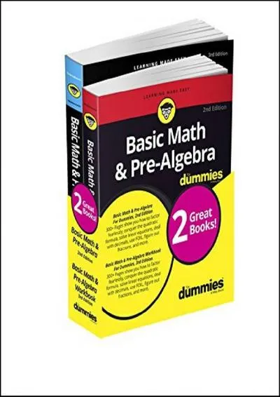 [EPUB] -  Basic Math & Pre-Algebra For Dummies Book + Workbook Bundle (For Dummies Math