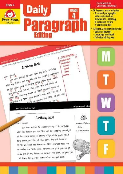 [DOWNLOAD] -  Evan-Moor Daily Paragraph Editing, Grade 4