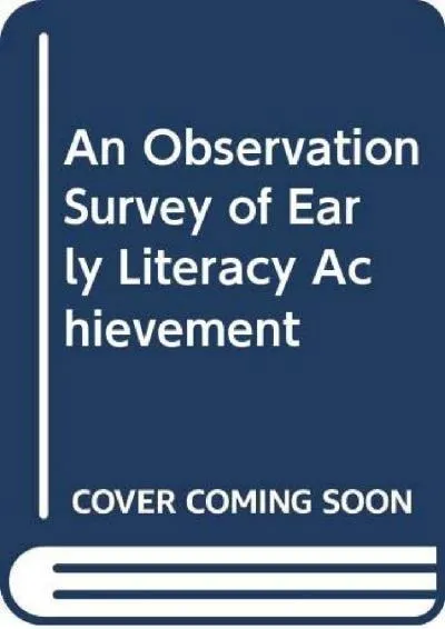 [EBOOK] -  An Observation Survey of Early Literacy Achievement, Fourth Edition