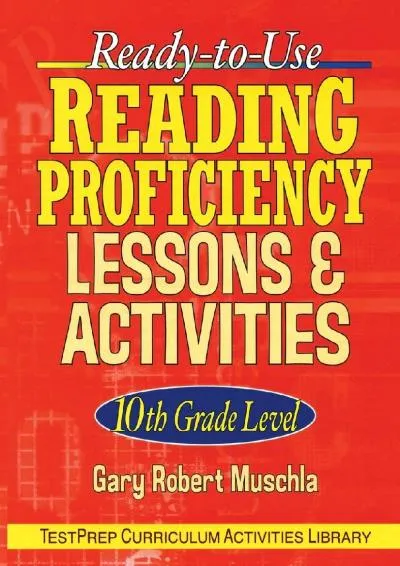 [EBOOK] -  Ready-to-Use Reading Proficiency Lessons and Activities: 10th Grade Level