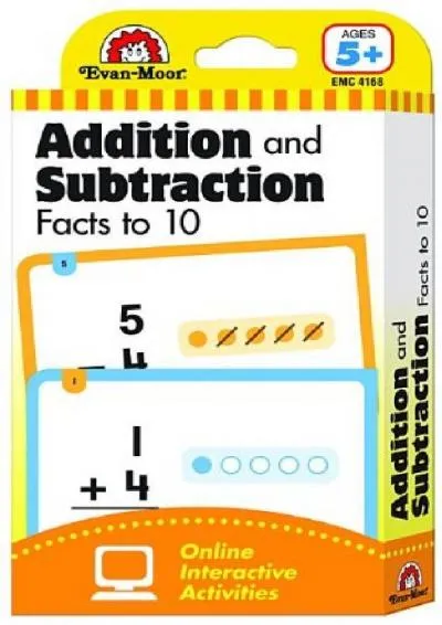 [READ] -  Evan-Moor Learning Line Flashcards: Addition and Subtraction Facts to 10, Grade 1+ (Age 5+) (Flashcards: Math)