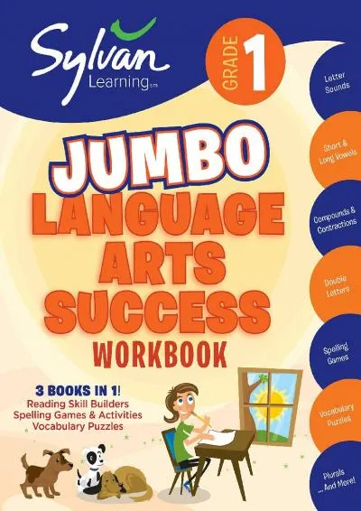 [EPUB] -  1st Grade Jumbo Language Arts Success Workbook: 3 Books In 1 # Reading Skill Builders, Spellings Games, Vocabulary Puzzle...