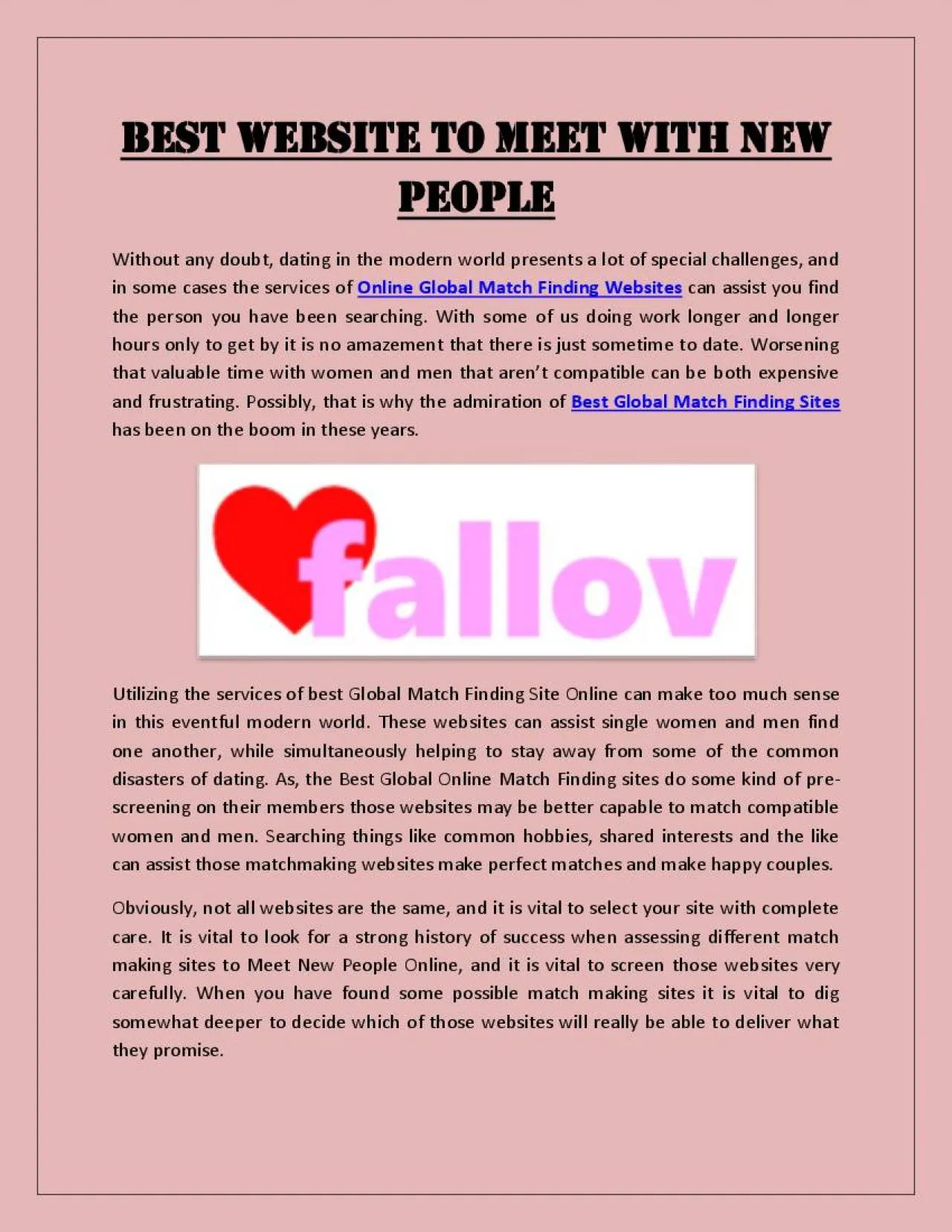 PDF-Best Website To Meet With New People