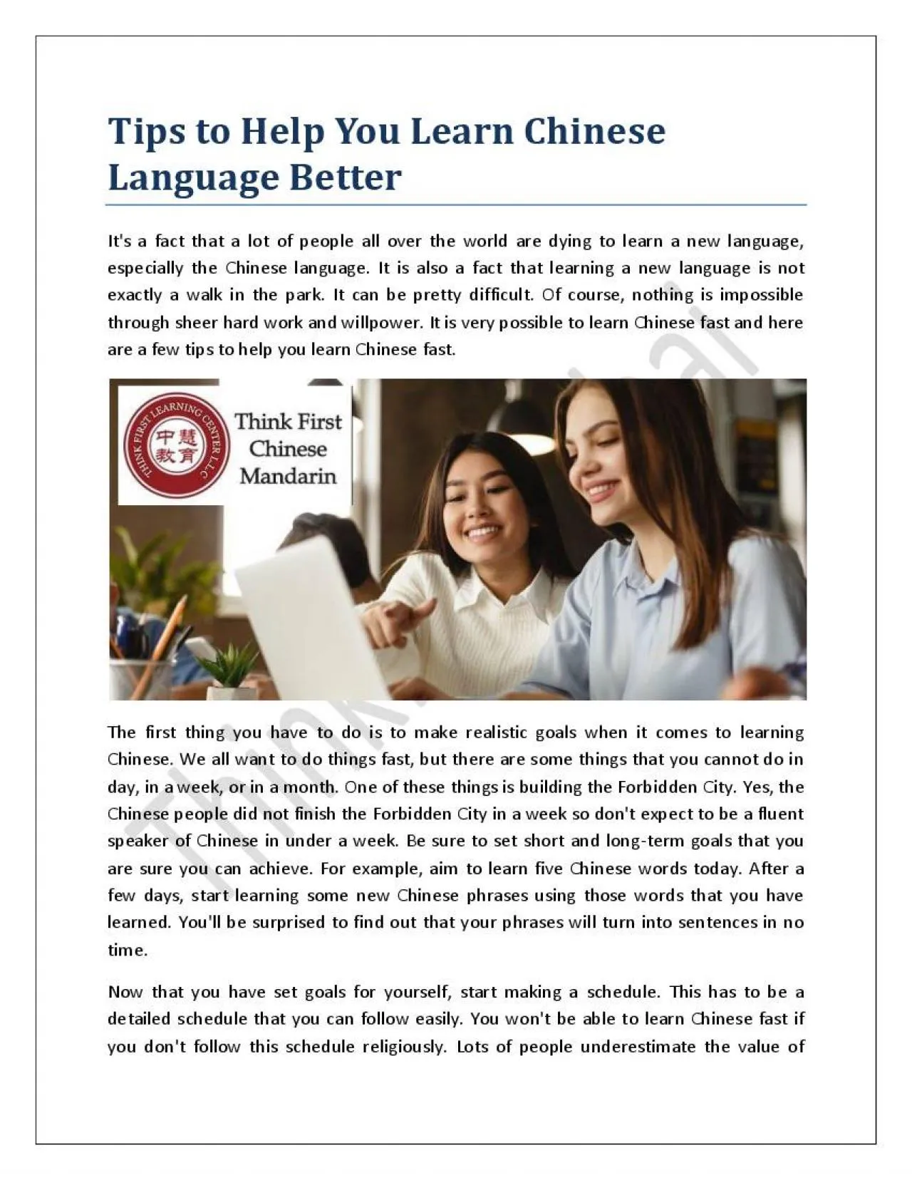 PDF-Tips to Help You Learn Chinese Language Better