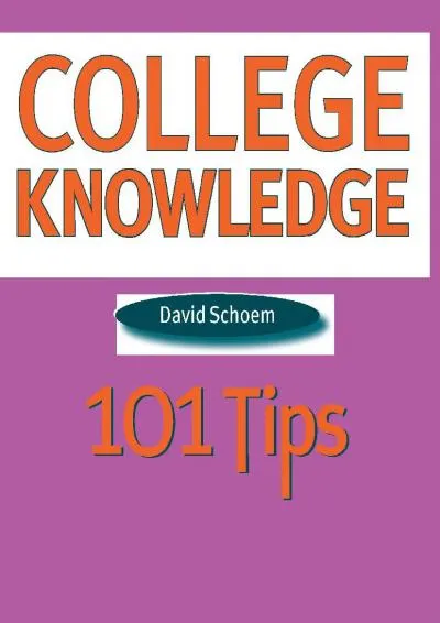 [DOWNLOAD] -  College Knowledge: 101 Tips