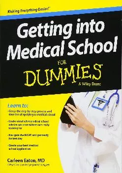 [EPUB] -  Getting into Medical School For Dummies