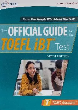 [EPUB] -  Official Guide to the TOEFL iBT Test, Sixth Edition (Official Guide to the TOEFL Test)