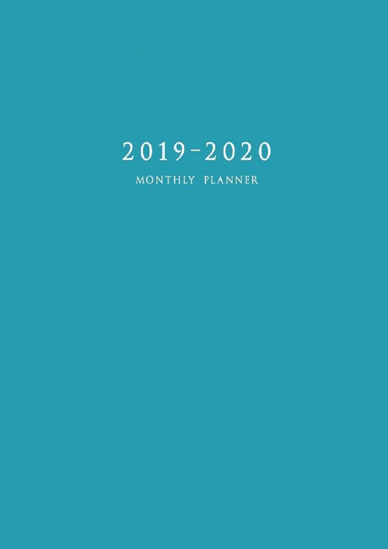 PDF-[EPUB] - 2019-2020 Monthly Planner: Large Academic Planner with Inspirational Quotes