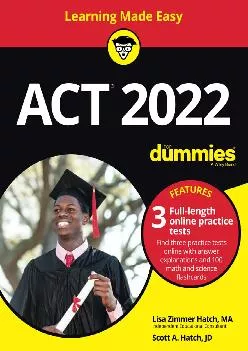 [EBOOK] -  ACT 2022 For Dummies with Online Practice (For Dummies (Career/Education))