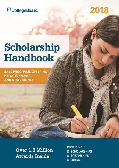 [READ] -  Scholarship Handbook 2018 (College Board Scholarship Handbook)