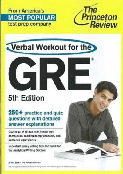 [EBOOK] -  Verbal Workout for the GRE, 5th Edition (Graduate School Test Preparation)