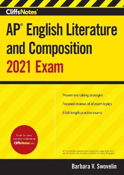 [READ] -  CliffsNotes AP English Literature and Composition 2021 Exam