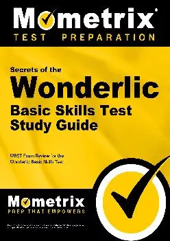 [READ] -  Secrets of the Wonderlic Basic Skills Test Study Guide: Wbst Exam Review for