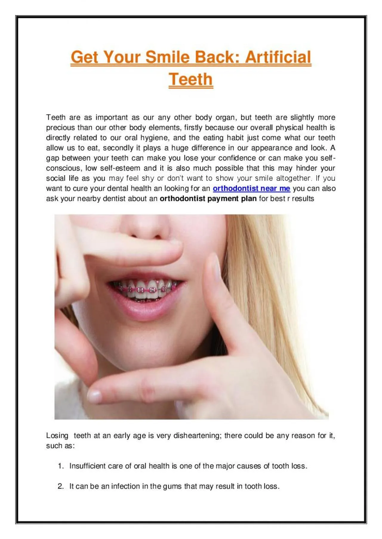 PDF-Get Your Smile Back: Artificial Teeth