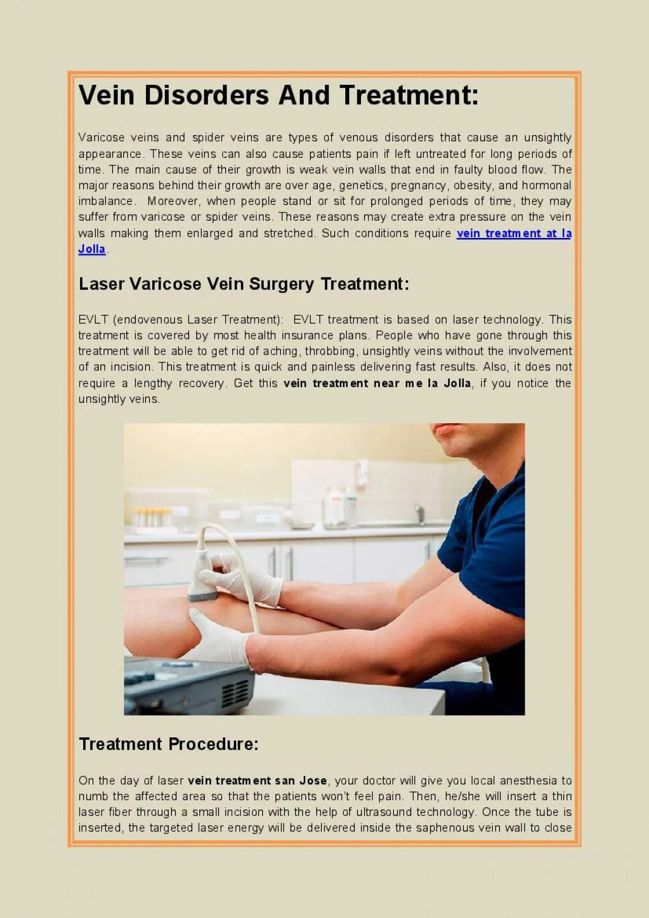 PDF-Vein Disorders And Treatment: