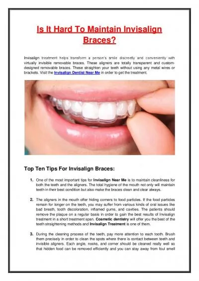 Is It Hard To Maintain Invisalign Braces?