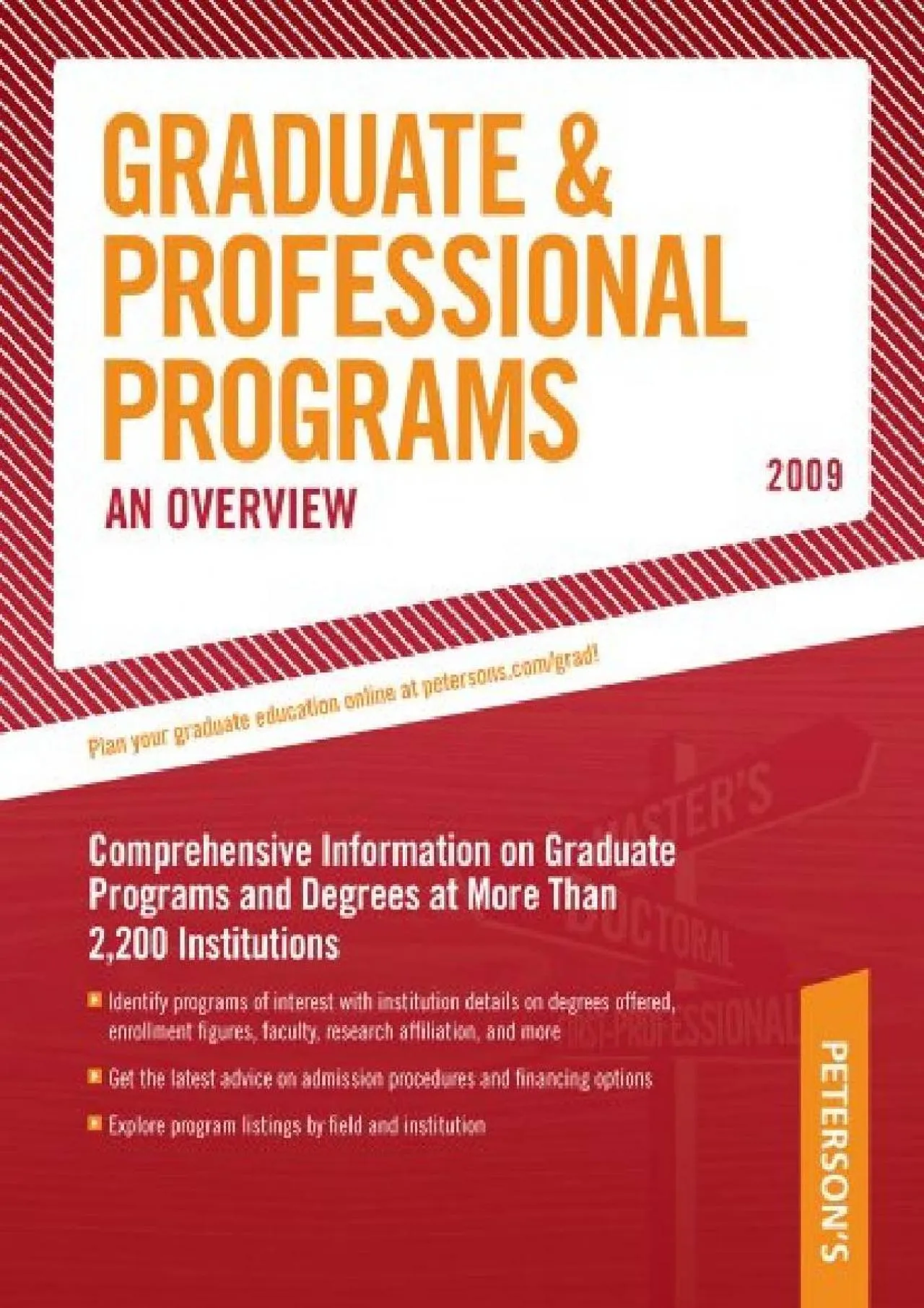 PDF-[READ] - Grad Guides Book 1: Grad/Prof Progs Overvw 2009 (Peterson\'s Graduate & Professional