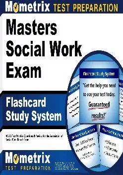 [EPUB] -  Masters Social Work Exam Flashcard Study System: ASWB Test Practice Questions & Review for the Association of Social Work ...