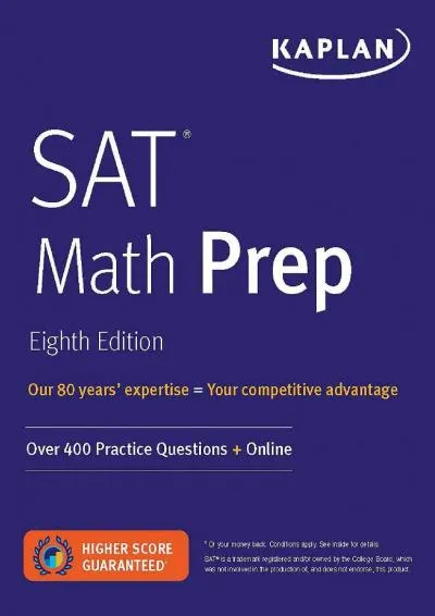 [READ] -  SAT Math Prep: Over 400 Practice Questions + Online (Kaplan Test Prep)