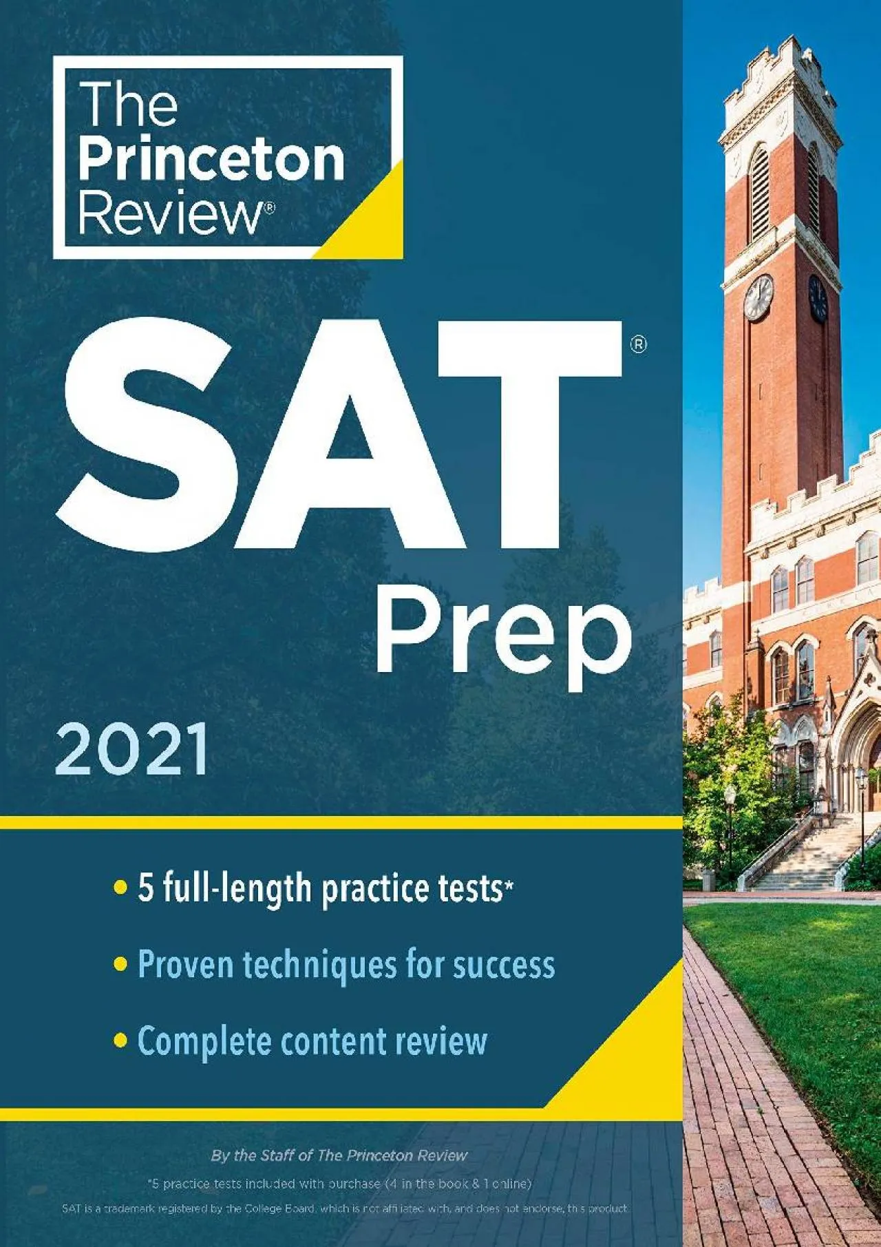 PDF-[EPUB] - Princeton Review SAT Prep, 2021: 5 Practice Tests + Review & Techniques + Online