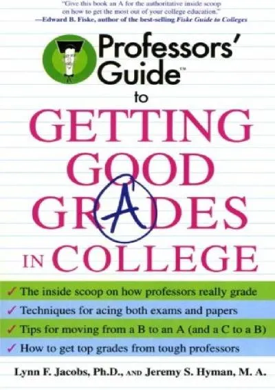 [EPUB] -  Professors\' Guide to Getting Good Grades in College