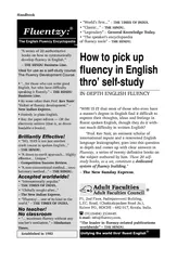 How to pick up flucency in english thro self study
