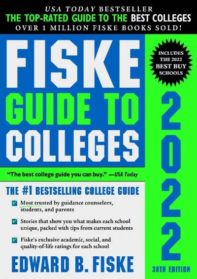 [EBOOK] -  Fiske Guide to Colleges 2022: (The #1 Bestselling College Guide)