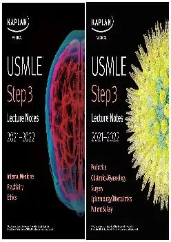 [READ] -  USMLE Step 3 Lecture Notes 2021-2022 (USMLE Prep)