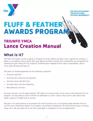 1
The Fluff and Feather awards program is designed to bring children a