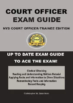[DOWNLOAD] -  NYS Court Officer-Trainee Exam Guide