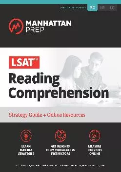 [DOWNLOAD] -  LSAT Reading Comprehension: Strategy Guide + Online Tracker (Manhattan Prep LSAT Strategy Guides)
