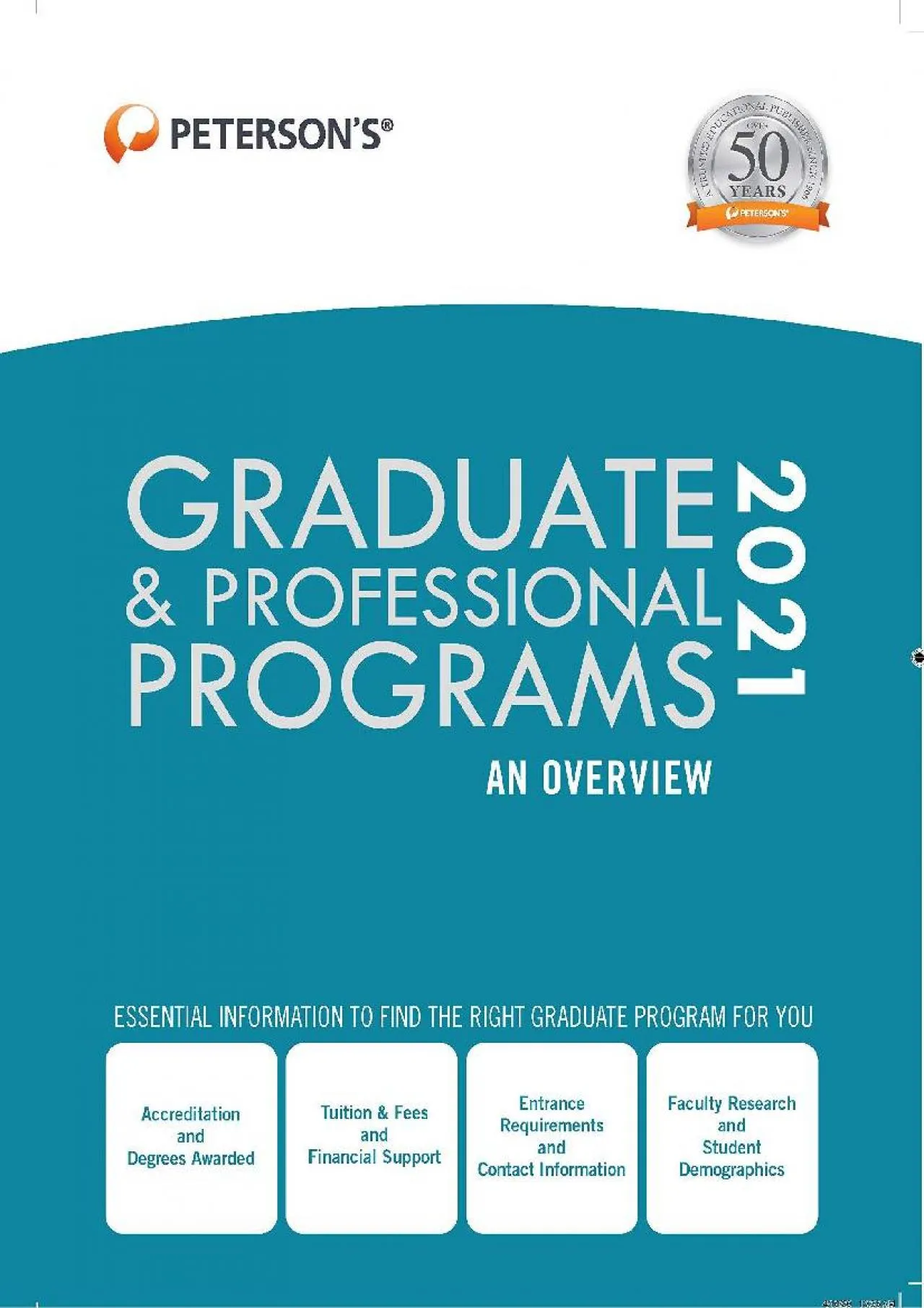 PDF-[EBOOK] - Graduate & Professional Programs: An Overview 2021 (Peterson\'s Graduate &