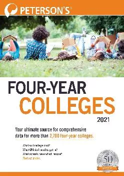 [DOWNLOAD] -  Four-Year Colleges 2021 (Peterson\'s Four Year Colleges)