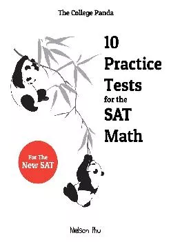 [DOWNLOAD] -  The College Panda\'s 10 Practice Tests for the SAT Math