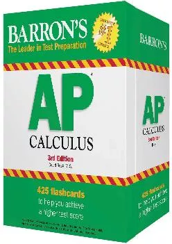 [DOWNLOAD] -  AP Calculus Flash Cards (Barron\'s Test Prep)