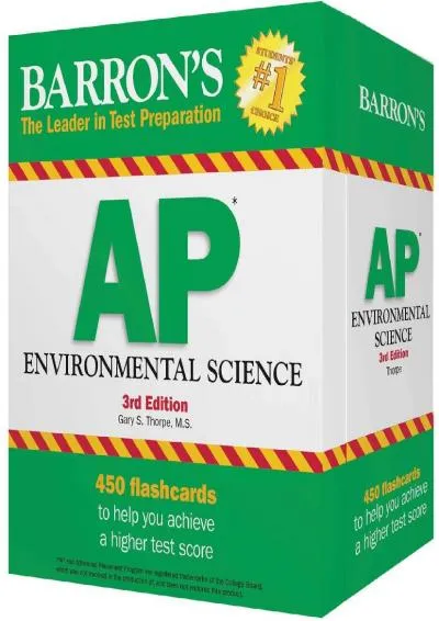 [EPUB] -  AP Environmental Science Flash Cards (Barron\'s Test Prep)