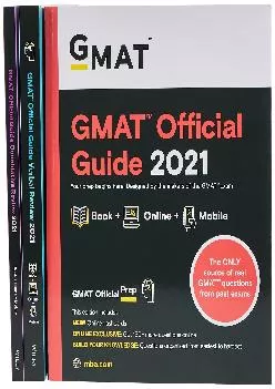 [READ] -  GMAT Official Guide 2021 Bundle, Books + Online Question Bank: Books + Online Question Bank