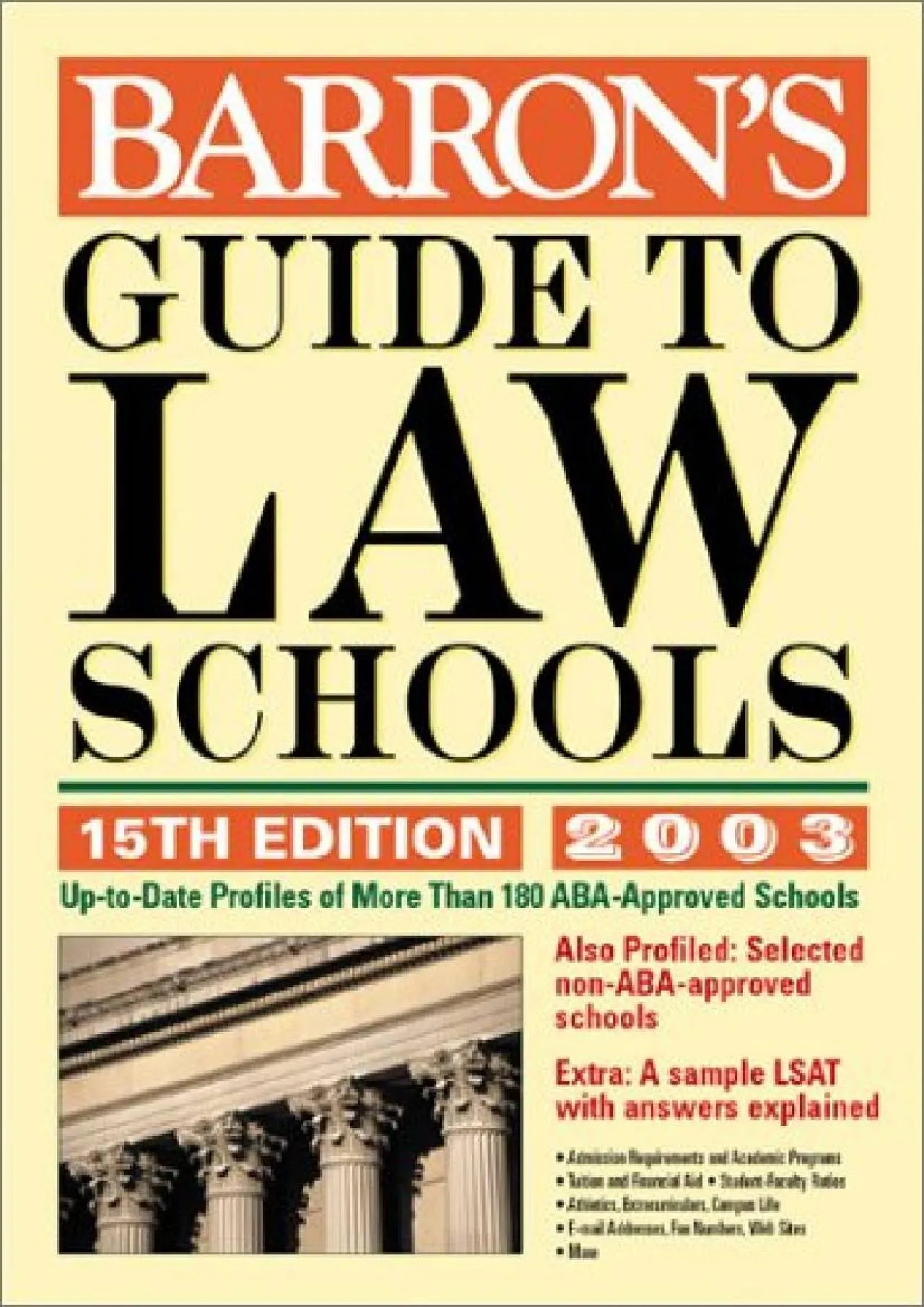 PDF-[DOWNLOAD] - Barron\'s Guide to Law Schools: 15th Edition 2003