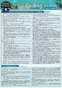 [EPUB] -  Medical Coding ICD-10-CM: a QuickStudy Laminated Reference Guide