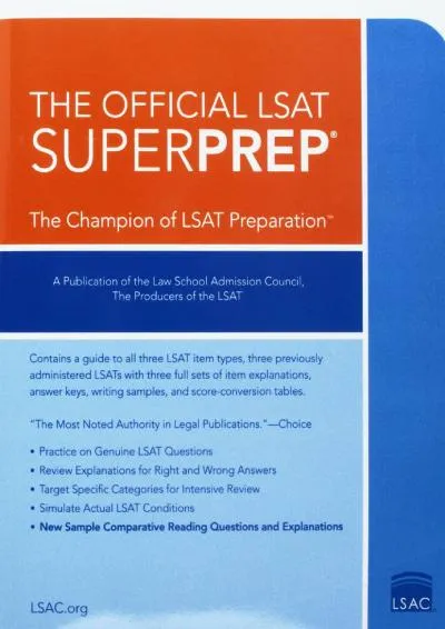 [READ] -  The Official LSAT SuperPrep: The Champion of LSAT Prep