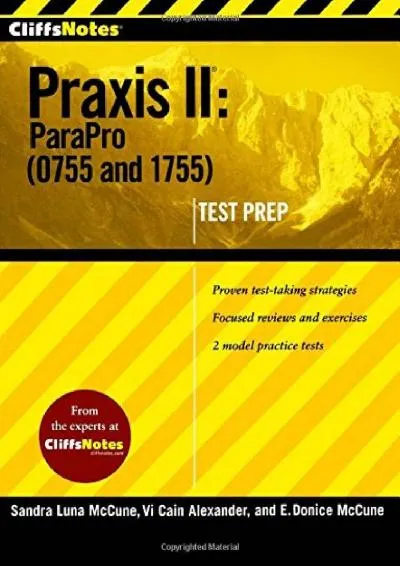 [DOWNLOAD] -  CliffsNotes Praxis Ii: Parapro (0755 And 1755)