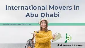 International Movers In Abu Dhabi