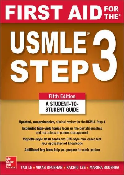 [DOWNLOAD] -  First Aid for the USMLE Step 3, Fifth Edition