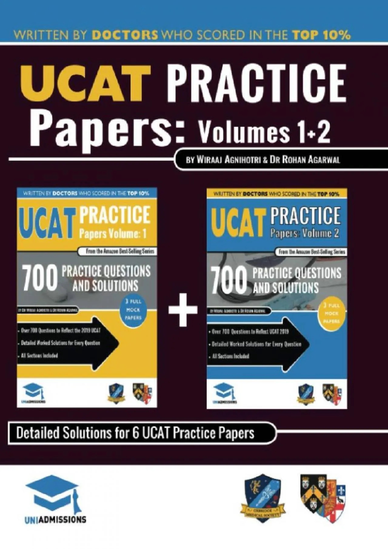 PDF-[EPUB] - UCAT Practice Papers Volumes One & Two: 6 Full Mock Papers, 1400 Questions in