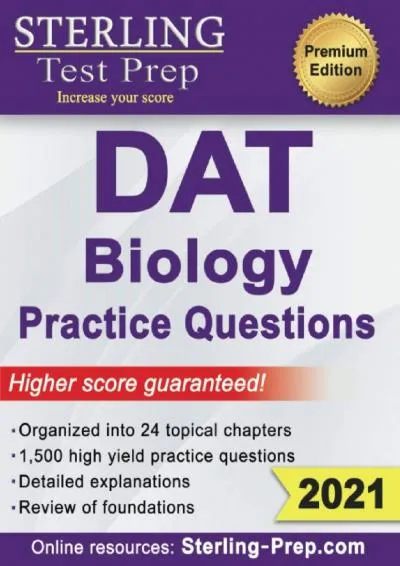 [EBOOK] -  Sterling Test Prep DAT Biology Practice Questions: High Yield DAT Biology Questions