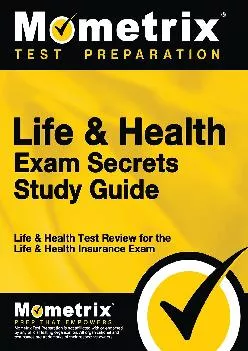 [EBOOK] -  Life & Health Exam Secrets Study Guide: Life & Health Test Review for the Life & Health Insurance Exam (Mometrix Secrets S...